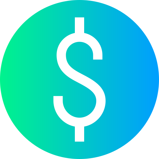 Dollar Super Basic Straight Circular icon