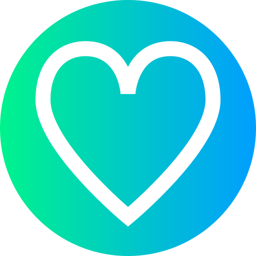 Heart Super Basic Straight Circular icon