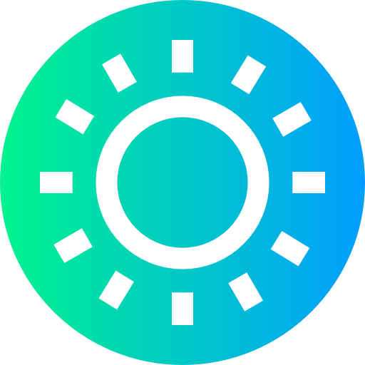 太陽 Super Basic Straight Circular icon