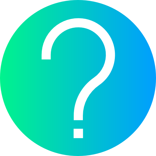 Question Super Basic Straight Circular icon