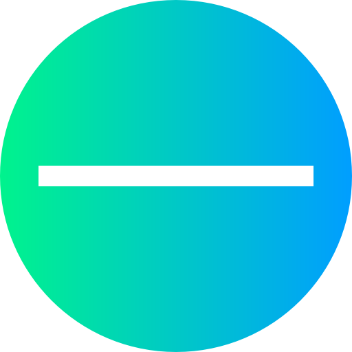 마이너스 Super Basic Straight Circular icon