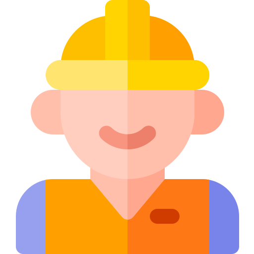 Worker Basic Rounded Flat icon