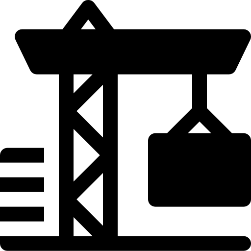 クレーン Basic Rounded Filled icon