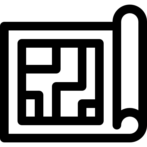 planimetria Basic Rounded Lineal icona