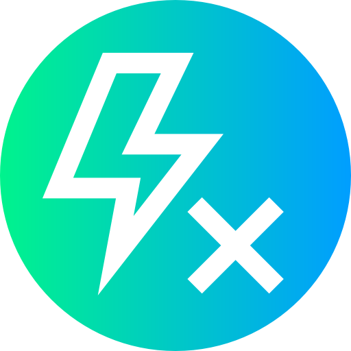Flash Super Basic Straight Circular icon