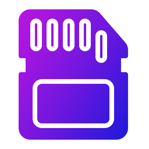 메모리 카드 Generic gradient fill icon