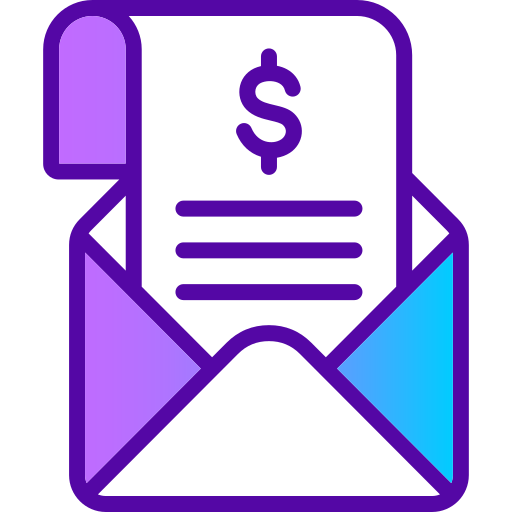 Paycheck Generic gradient lineal-color icon