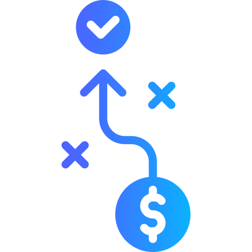 geld strategie Generic gradient fill icoon