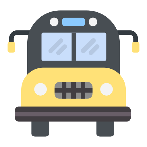 School bus Generic color fill icon