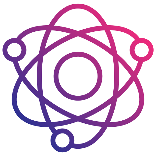 atom Generic gradient outline ikona