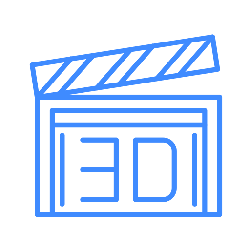 3d film Generic color outline icon