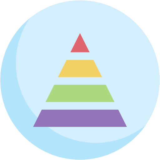 piramide Generic color fill icoon