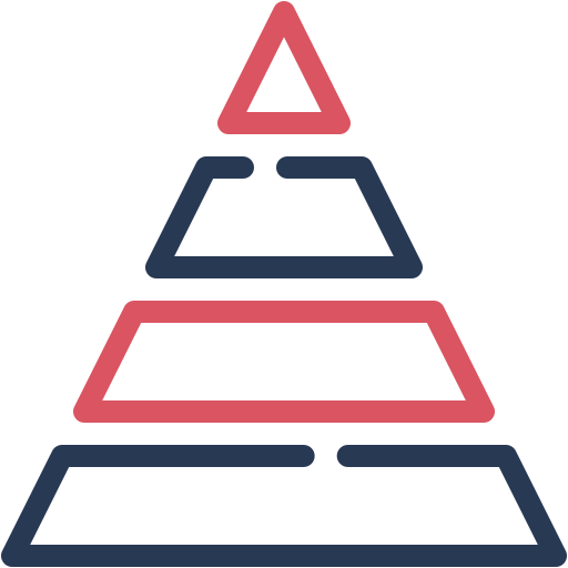 piramida Generic color outline ikona