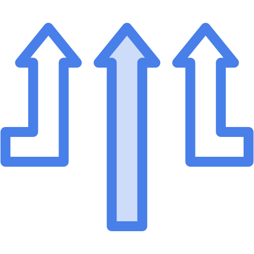 Upward Generic color lineal-color icon