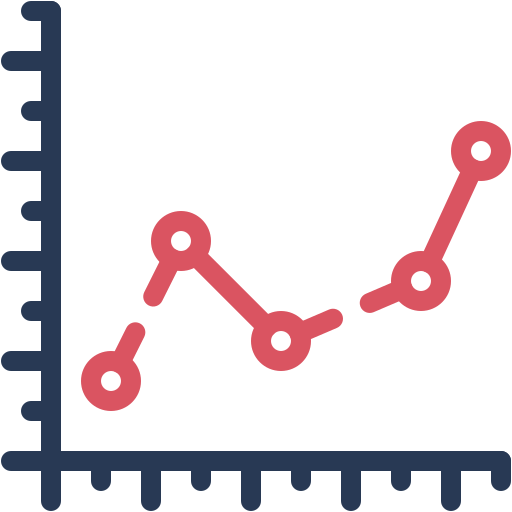 Line chart Generic color outline icon
