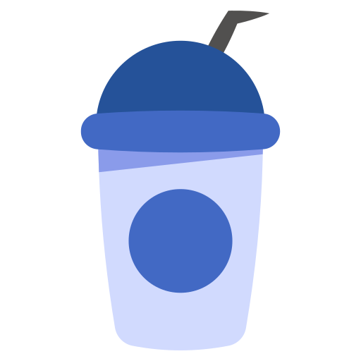 Disposable cup Generic color fill icon