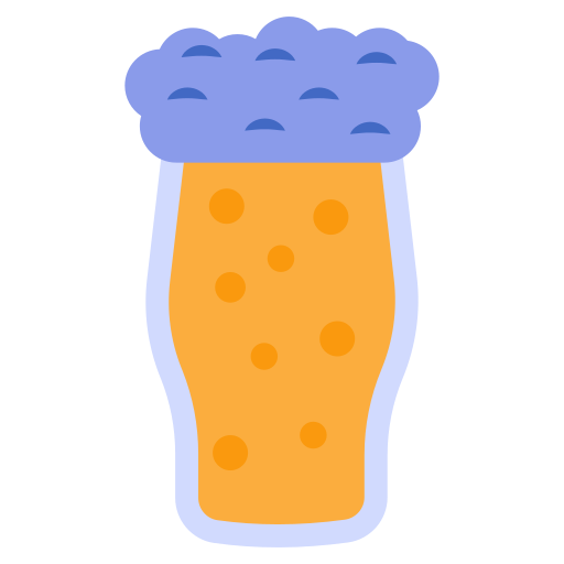 vaso de cerveza Generic color fill icono