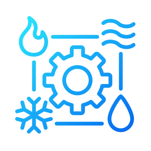 Climate control Generic gradient outline icon