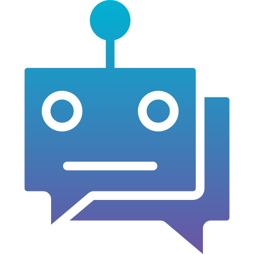 robot de chat Generic gradient fill icono