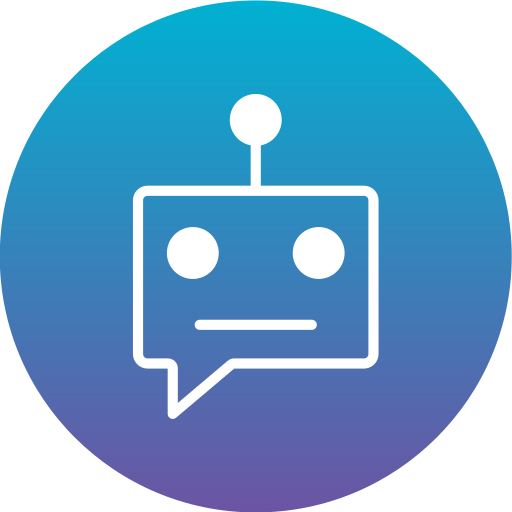 Chat bot Generic gradient fill icon