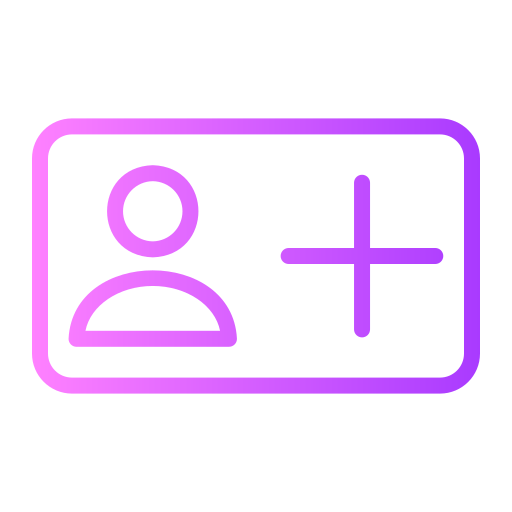 フォロワー Generic gradient outline icon