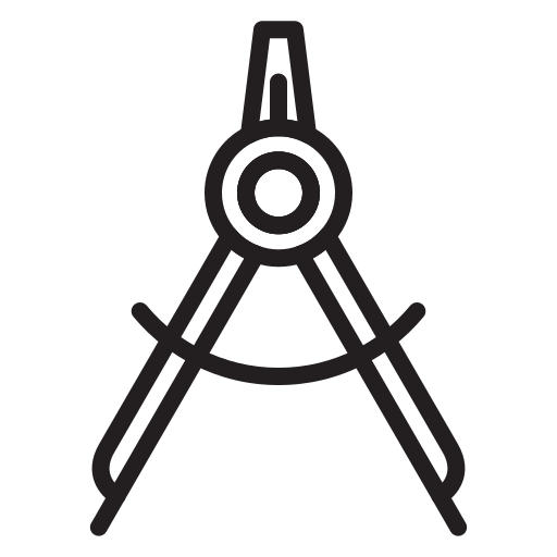 bussola di geometria Generic outline icona