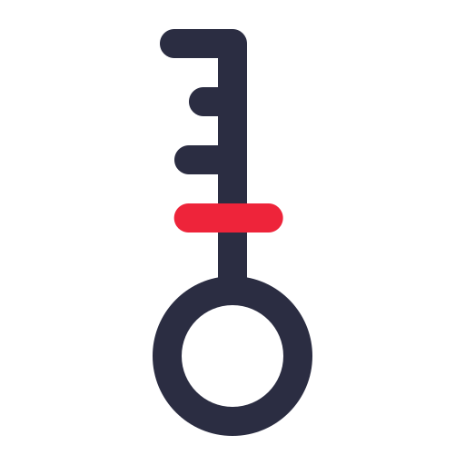 Key Generic color outline icon