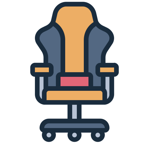 Gaming chair Generic color lineal-color icon