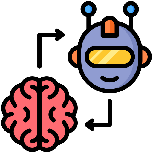 ロボットの頭脳 Generic color lineal-color icon