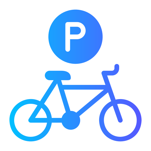 Парковка для велосипедов Generic gradient fill иконка