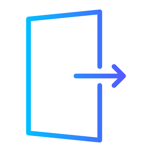출구 Generic gradient outline icon