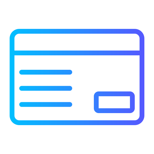 Parking card Generic gradient outline icon