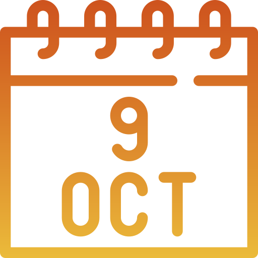 octubre Generic gradient outline icono