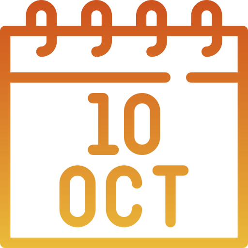 octubre Generic gradient outline icono