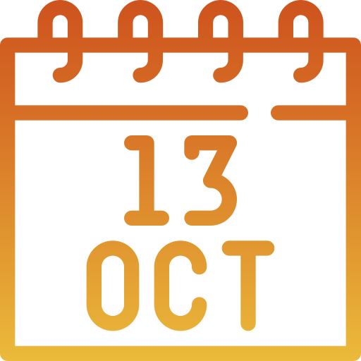 October Generic gradient outline icon