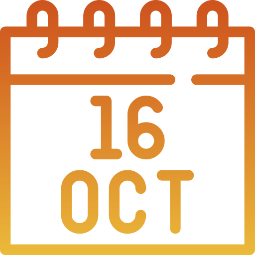 październik Generic gradient outline ikona