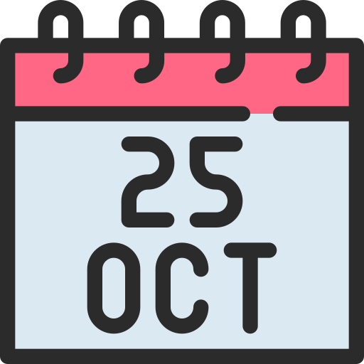 October Generic color lineal-color icon