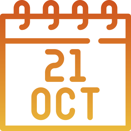 October Generic gradient outline icon