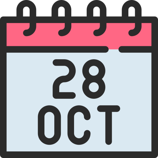 October Generic color lineal-color icon