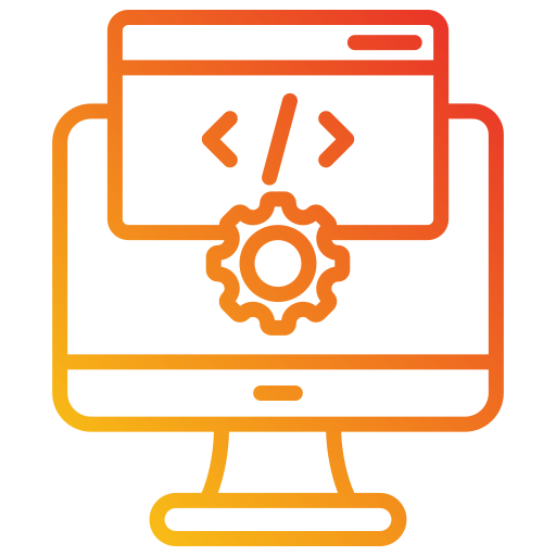 langage de programmation Generic gradient outline Icône