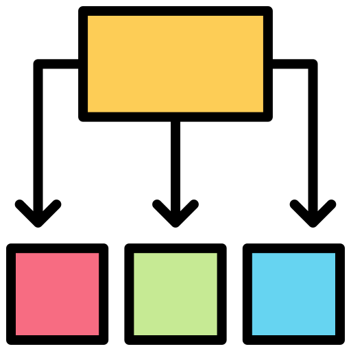 decomposizione Generic color lineal-color icona