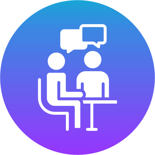 Interview Generic gradient fill icon