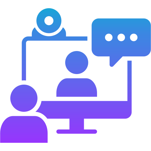 Online interview Generic gradient fill icon