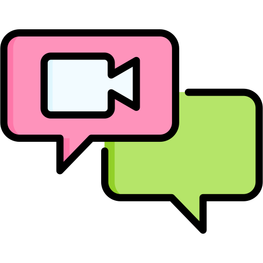 chat de vídeo Generic color lineal-color icono