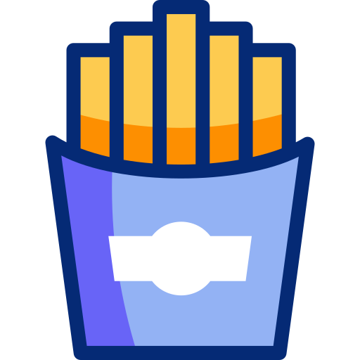 pommes frites Basic Accent Lineal Color icon