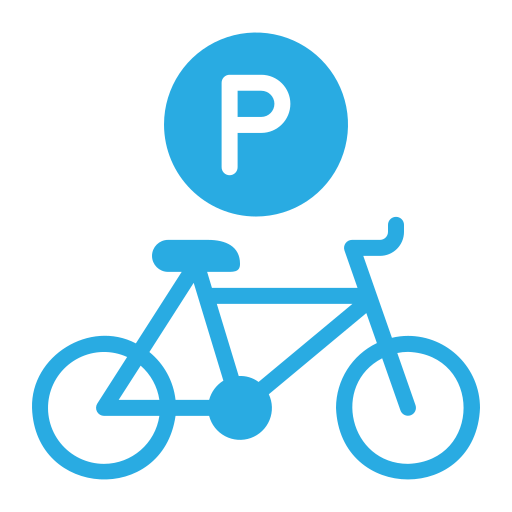 estacionamento de bicicletas Generic color fill Ícone