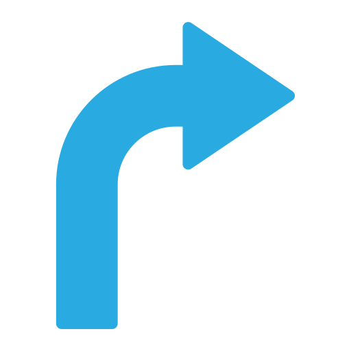 Turn right Generic color fill icon