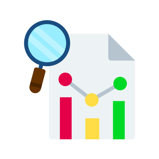 Statistical analysis Generic color fill icon