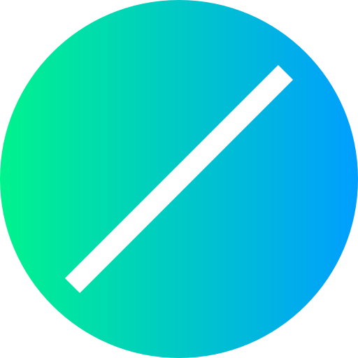 Diagonal line Super Basic Straight Circular icon