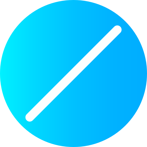 línea diagonal Super Basic Omission Circular icono